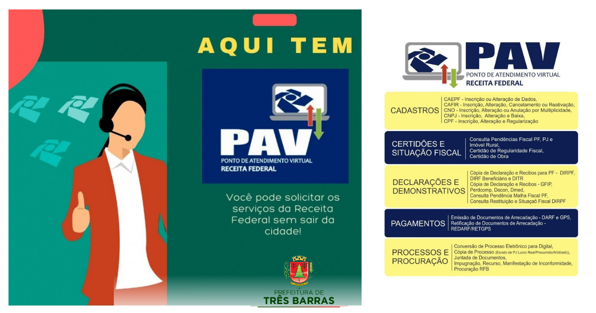 Três Barras passa a contar com Ponto de Atendimento Virtual da Receita Federal