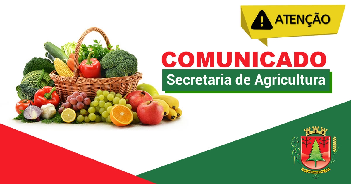FEIRA DA AGRICULTURA FAMILIAR DE TRÊS BARRAS ACONTECE NESTA QUARTA-FEIRA, NO CENTRO DA CIDADE