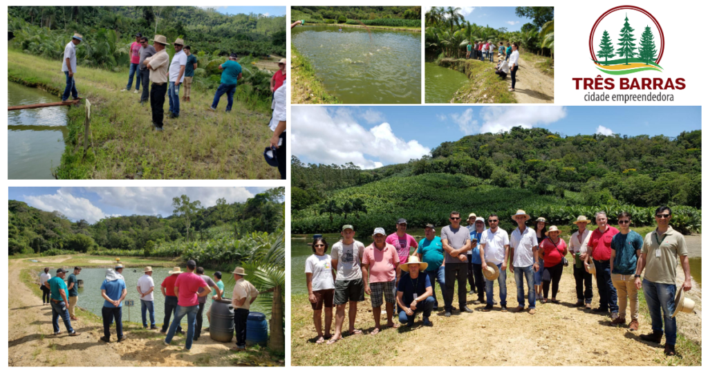 Piscicultores participam de visita técnica a pequenas propriedades em Massaranduba