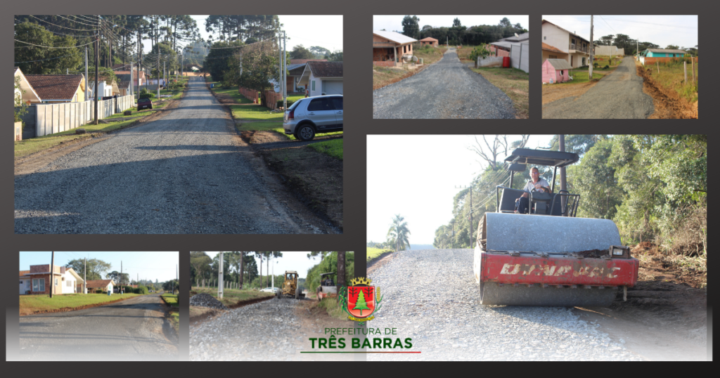 Secretaria de Viação e Obras realiza recuperação de ruas em quatro pontos de três Barras