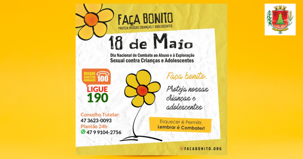 Três Barras terá ações no Dia Nacional de Combate ao Abuso e Exploração Sexual contra Crianças e Adolescentes