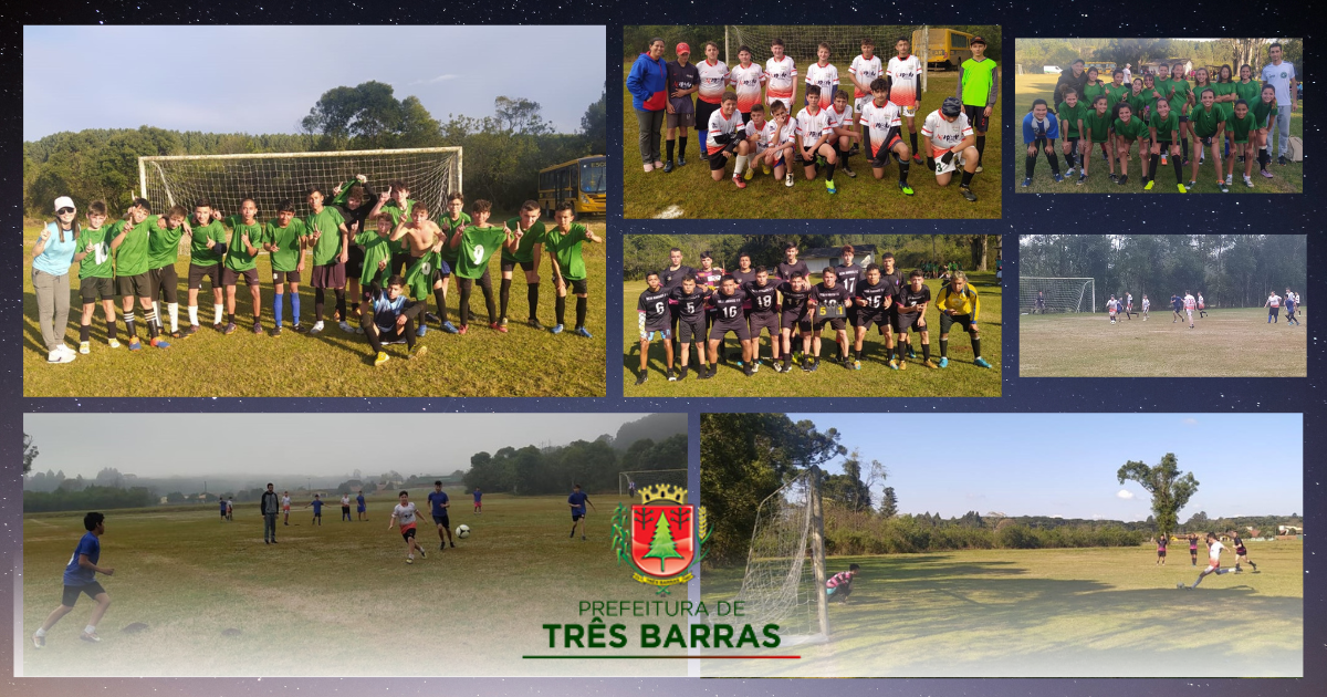 Três Barras define escolas classificadas para a fase microrregional do Moleque Bom de Bola