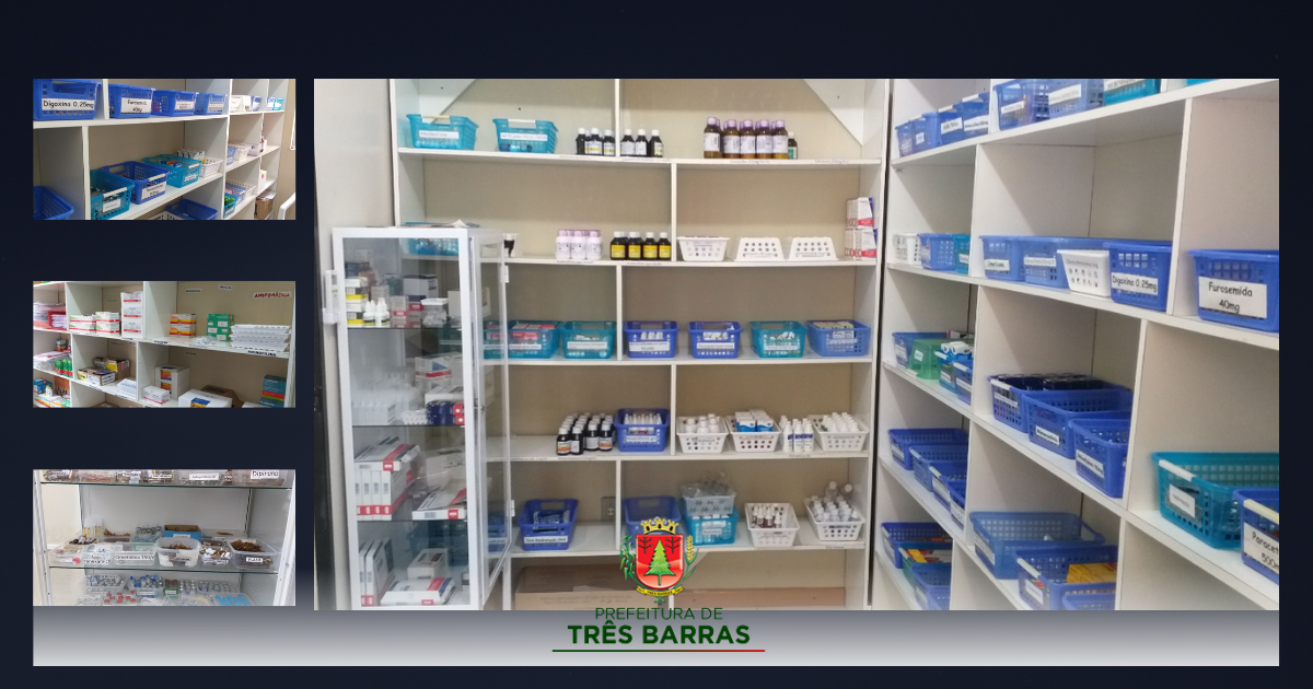 Farmácias municipais dispõem de 265 medicamentos padronizados; 87 itens, a mais, do que preconiza a RENAME
