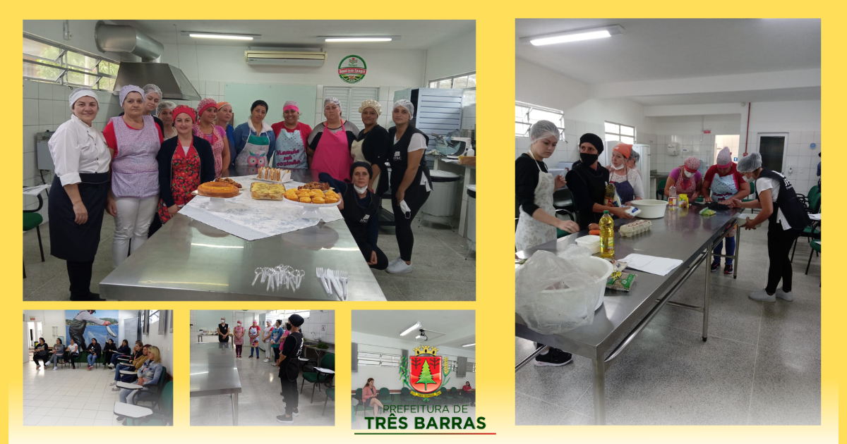 Merendeiras da rede municipal participam de curso sobre Alimentação Escolar