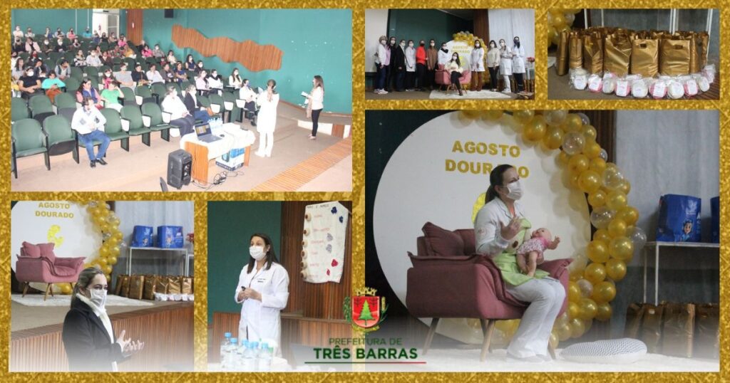 Gestantes e lactantes participam de programação voltada à campanha Agosto Dourado, em Três Barras