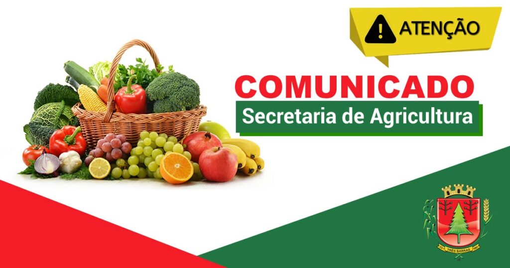 Feira da Agricultura Familiar de Três Barras será antecipada para esta terça-feira, 06