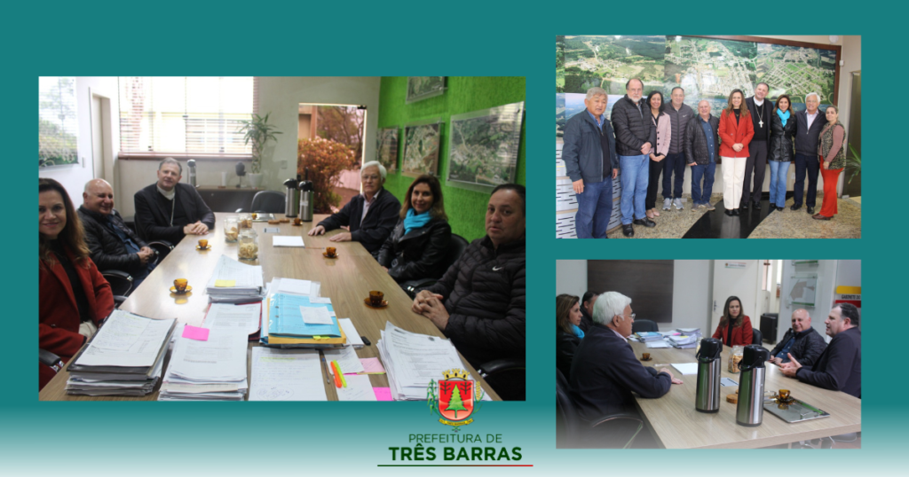 Prefeito Luiz Shimoguiri recebe a visita do Bispo Dom Cleocir Bonetti