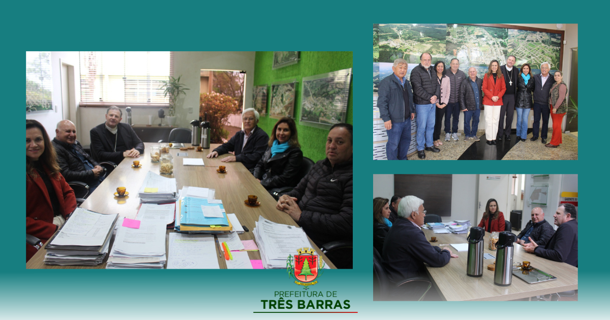 Prefeito Luiz Shimoguiri recebe a visita do Bispo Dom Cleocir Bonetti