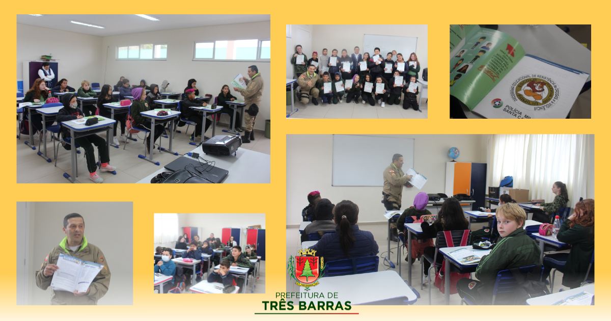 PROERD inicia novas turmas nas redes municipal, estadual e particular de ensino de Três Barras
