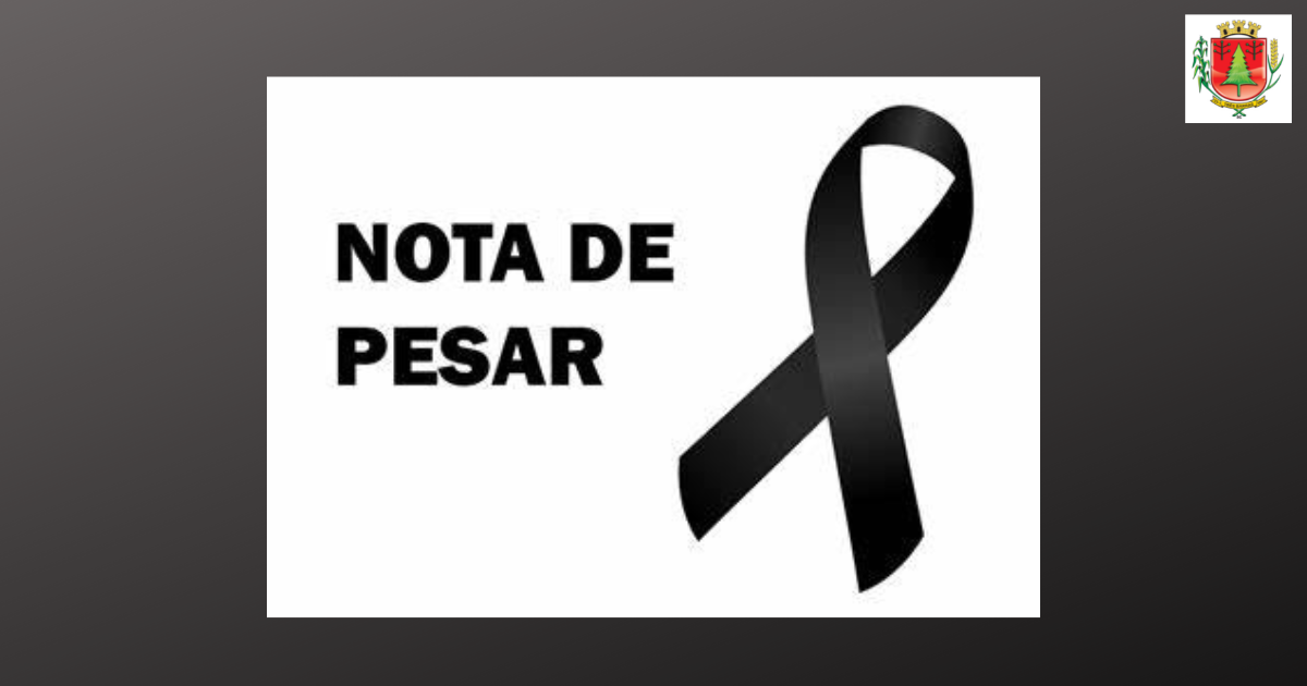 Nota de pesar pela morte do estudante Isac Etur Paiano, de 9 anos de idade