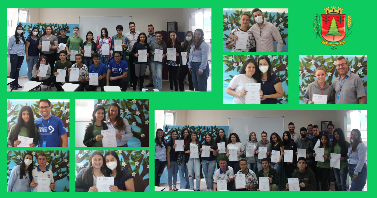 Estudantes recebem certificados pela conclusão de cursos de Celulose e Papel e de Arduíno