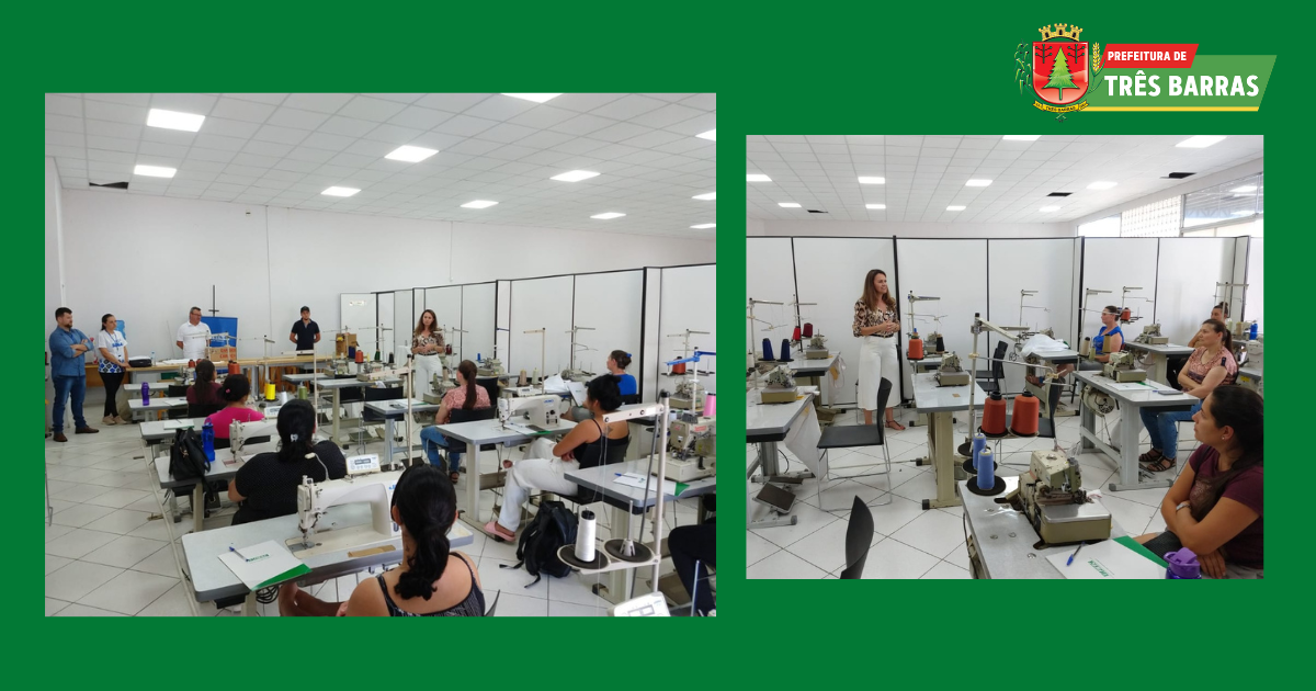 Curso de Operador de Máquina de Costura inicia com 60 alunos inscritos em Três Barras