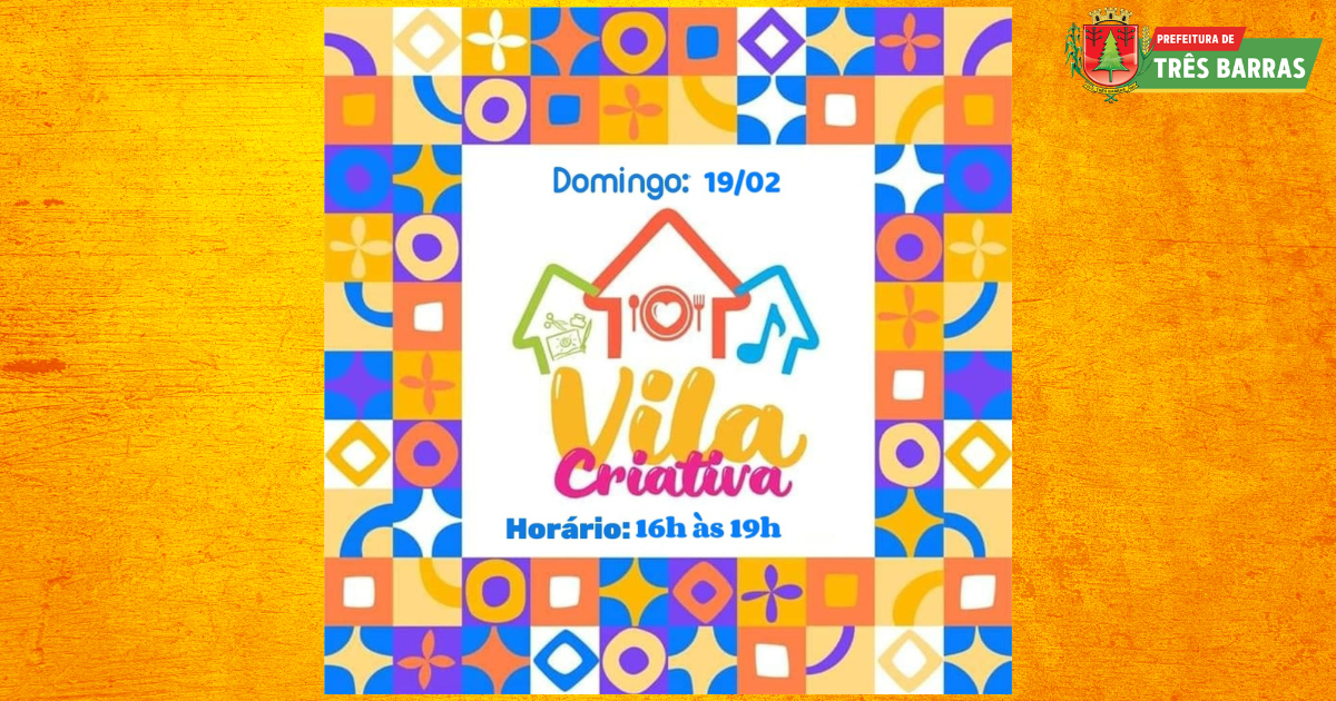 Vila Criativa retorna neste domingo, 19, com programação voltada à temática carnavalesca