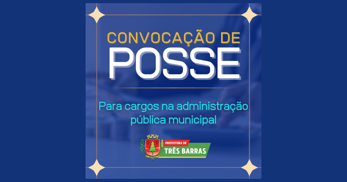 Município de Três Barras convoca candidatos aprovados em dois processos seletivos