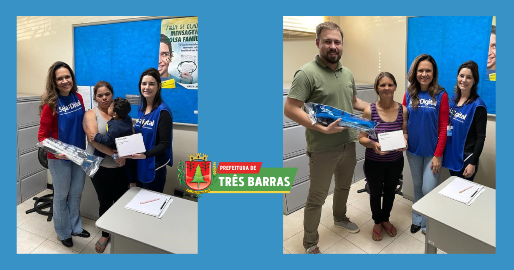 Entrega de Kits de TV Digital beneficia 95 famílias inscritas no Cad Único em Três Barras