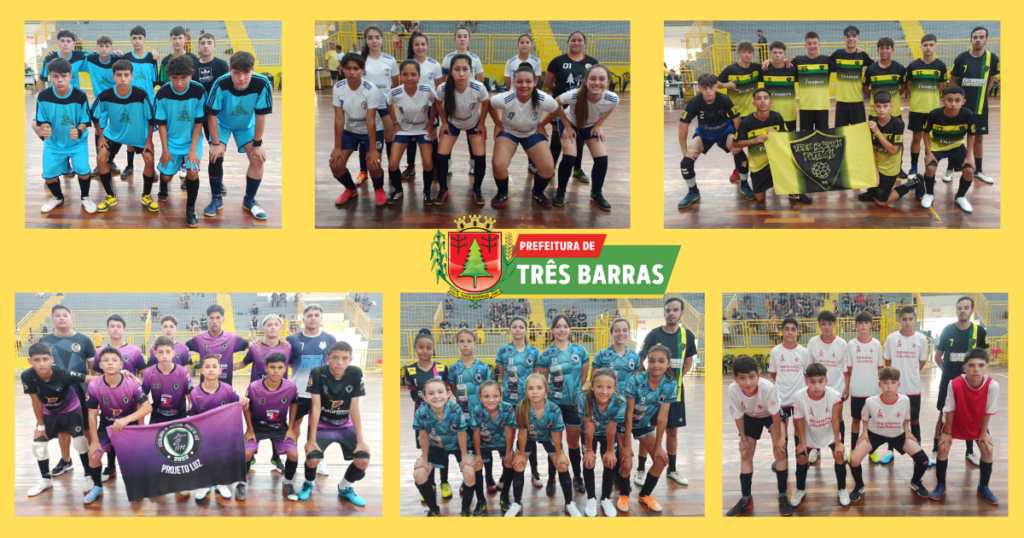 Futsal: 13 gols marcados pela primeira rodada das categorias Infantil Masculino e Infantil Feminino