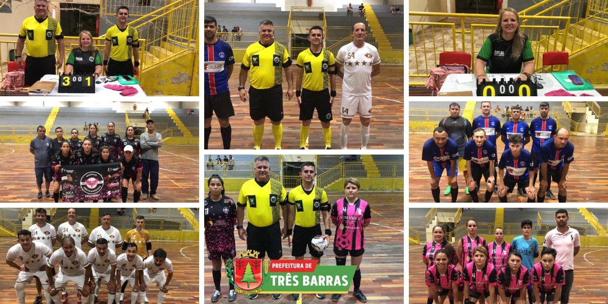 Futsal: Fortes emoções marcam a terceira rodada das categorias livre feminino e veteranos masculino em Três Barras