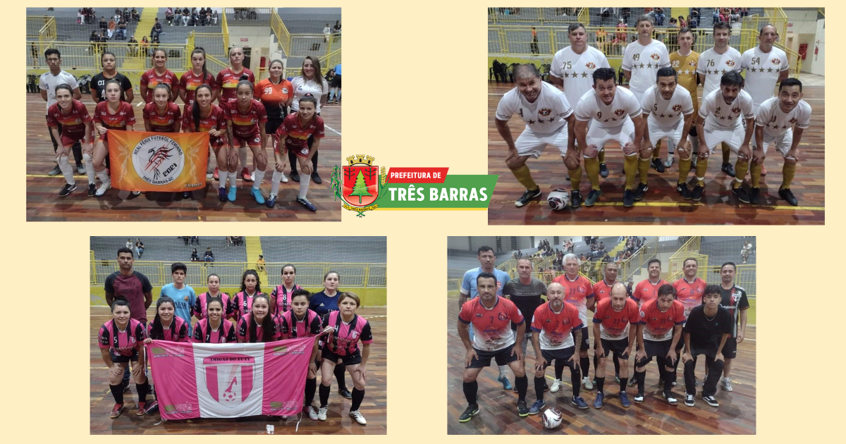 Futsal: Goleada e empate marcam a segunda rodada das categorias Livre Feminino e Veteranos Masculino