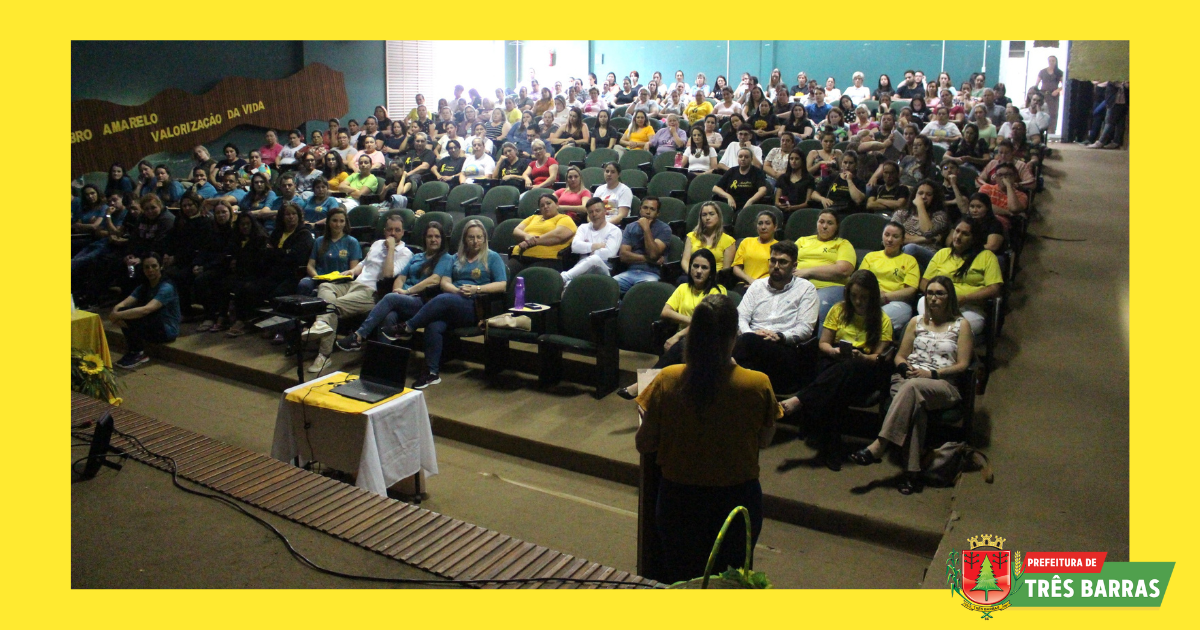 Palestra sobre a campanha Setembro Amarelo reúne profissionais de saúde e pacientes do Caps em Três Barras