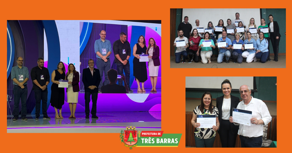 Saúde de Três Barras recebe premiação obtida por apenas 71 municípios brasileiros; profissionais da área são homenageados