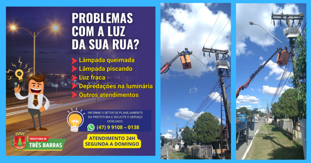 56 luminárias de LED foram instaladas nesta semana no distrito de São Cristóvão; 145 pontos receberam nova iluminação só em dezembro