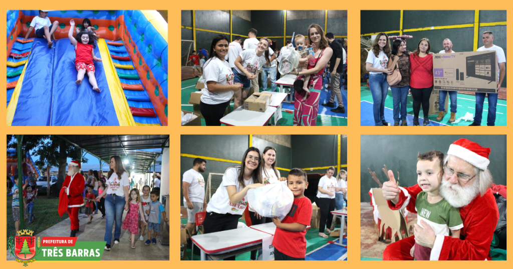 Entrega de presentes às crianças e sorteio de brindes às famílias marcam festividade do Natal Luz na Campininha