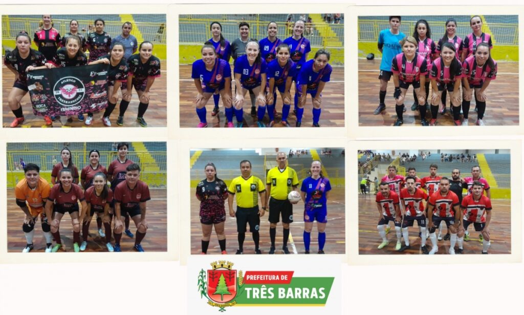 FUTSAL DE TRÊS BARRAS: SÉTIMA RODADA DAS CATEGORIAS LIVRE FEMININO E VETERANOS TEVE GOLEADA E 13 GOLS