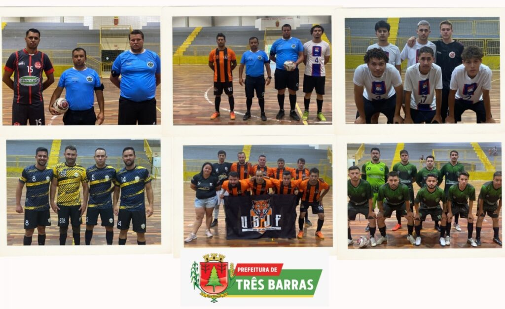 TRES BARRAS: CONFIRA OS RESULTADOS DA NONA RODADA DA CATEGORIA LIVRE MASCULINO DO CAMPEONATO MUNICIPAL DE FUTSAL