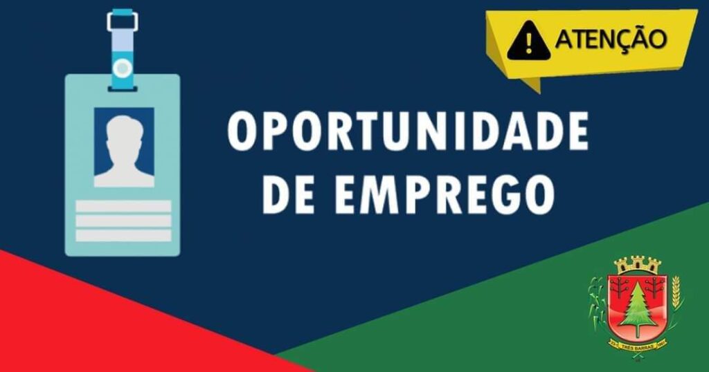 SINE DE TRÊS BARRAS DISPÕE DE VAGAS PARA AUXILIAR DE PRODUÇÃO E VENDEDOR DE COMÉRCIO VAREJISTA