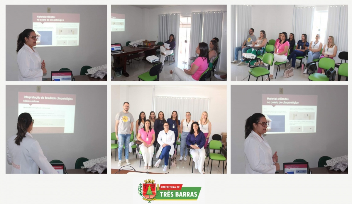 PROFISSIONAIS DA ENFERMAGEM PARTICIPAM DE PALESTRA INFORMATIVA SOBRE PREVENTIVO HUMANIZADO, EM TRÊS BARRAS
