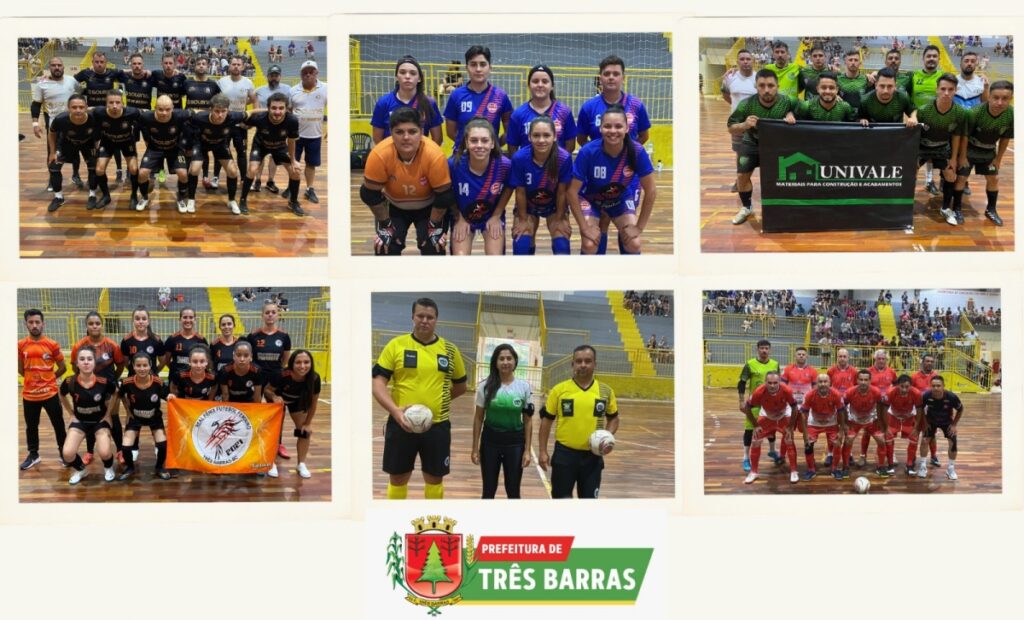 REAL FÊNIX, AMIGOS DA BOLA E SÃO CRISTÓVÃO CONQUISTARAM OS PRIMEIROS LUGARES DO CAMPEONATO MUNICIPAL DE FUTSAL DE TRÊS BARRAS