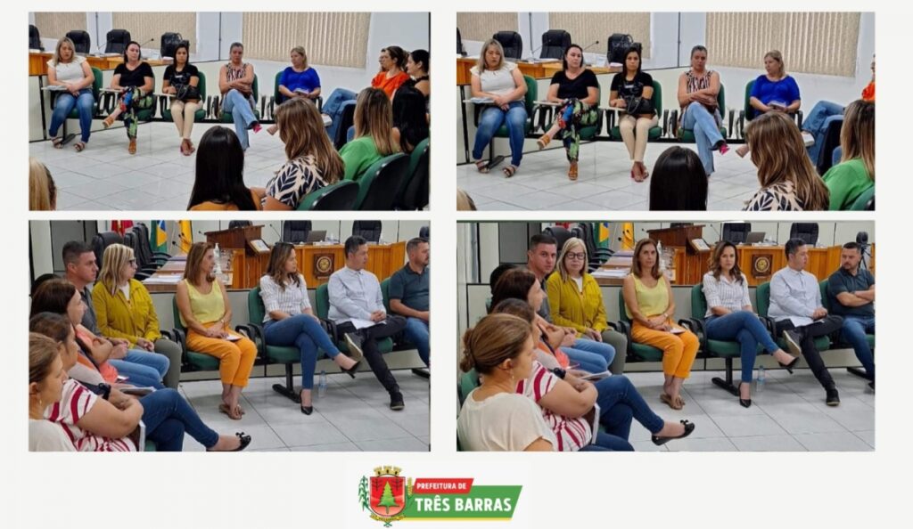 REUNIÃO DISCUTE PROJETO DE LEI DO PISO SALARIAL DOS PROFISSIONAIS DA EDUCAÇÃO, EM TRÊS BARRAS