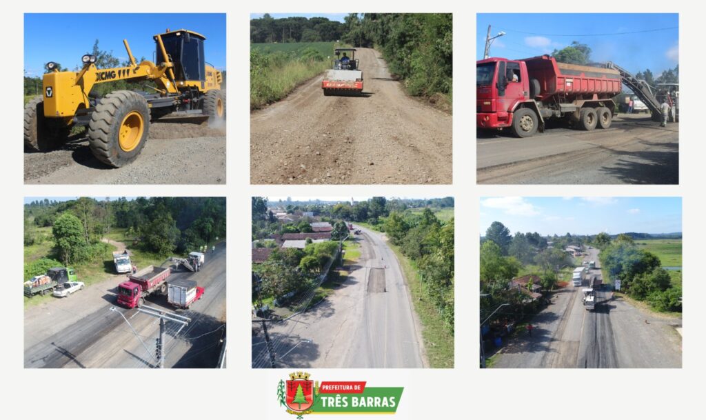 VIAÇÃO E OBRAS REALIZA MELHORIAS NAS ESTRADAS DO INTERIOR DE TRÊS BARRAS; TRABALHOS SEGUEM NOS PRÓXIMOS DIAS