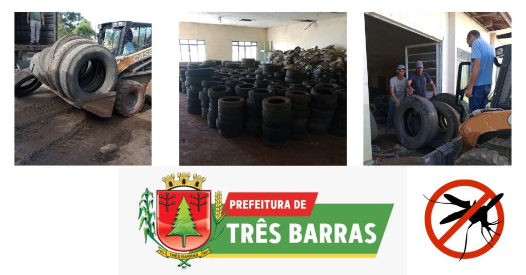 425 PNEUS EM DESUSO SÃO RECOLHIDOS EM TRÊS BARRAS; AÇÕES VISAM COMBATER FOCOS DO AEDES AEGYPTI