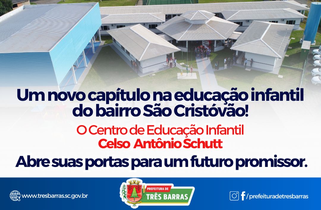 SÃO CRISTÓVÃO RECEBE NOVO CENTRO DE EDUCAÇÃO INFANTIL; INAUGURAÇÃO REUNIU A COMUNIDADE GERAL