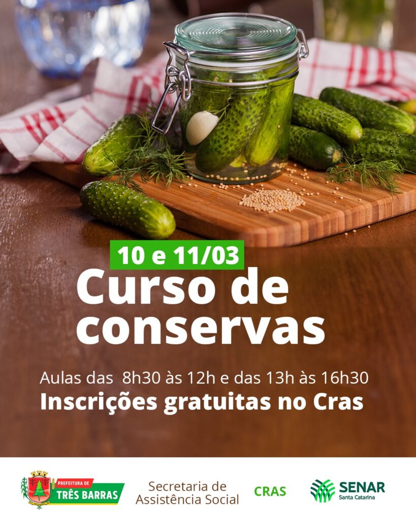 Prefeitura de Três Barras oferece cursos à população