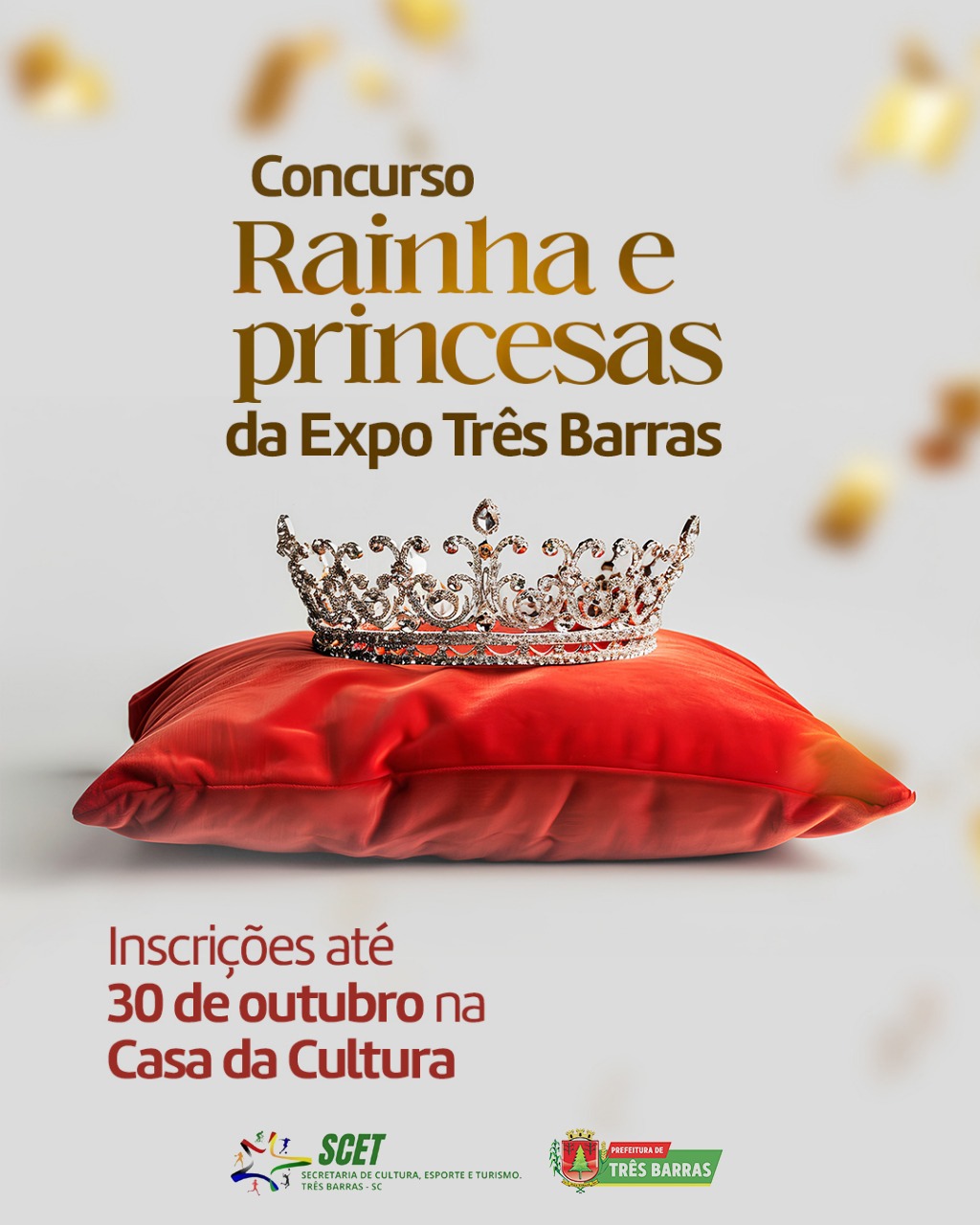 Três Barras abre inscrições para o Concurso de escolha da Rainha da Expo 2026