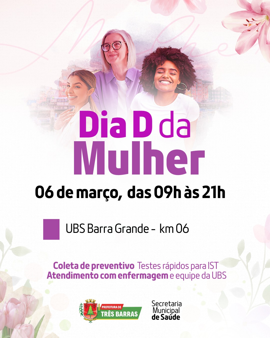 UBS Barra Grande no Km06 realiza Dia D da Mulher nesta sexta-feira (06)