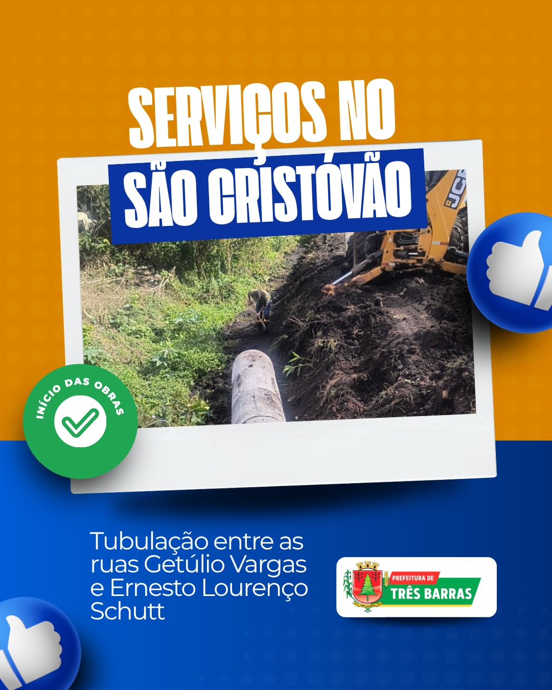 Secretaria Distrital inicia melhorias no São Cristóvão, em Três Barras