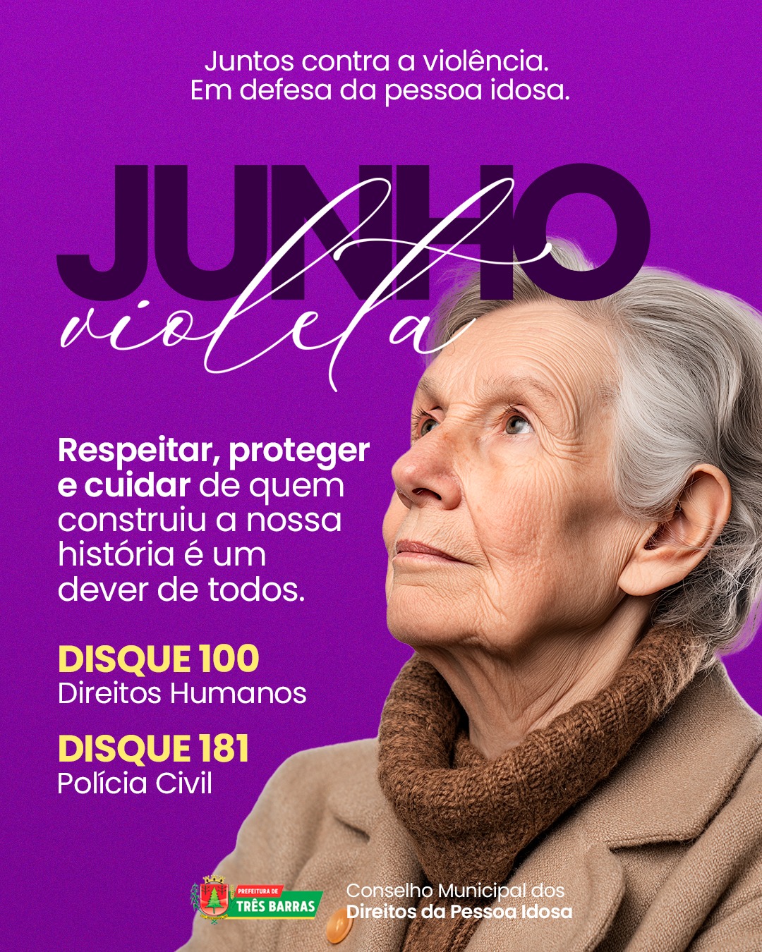 Junho Violeta: Campanha de Conscientização e Combate à Violência contra a Pessoa Idosa