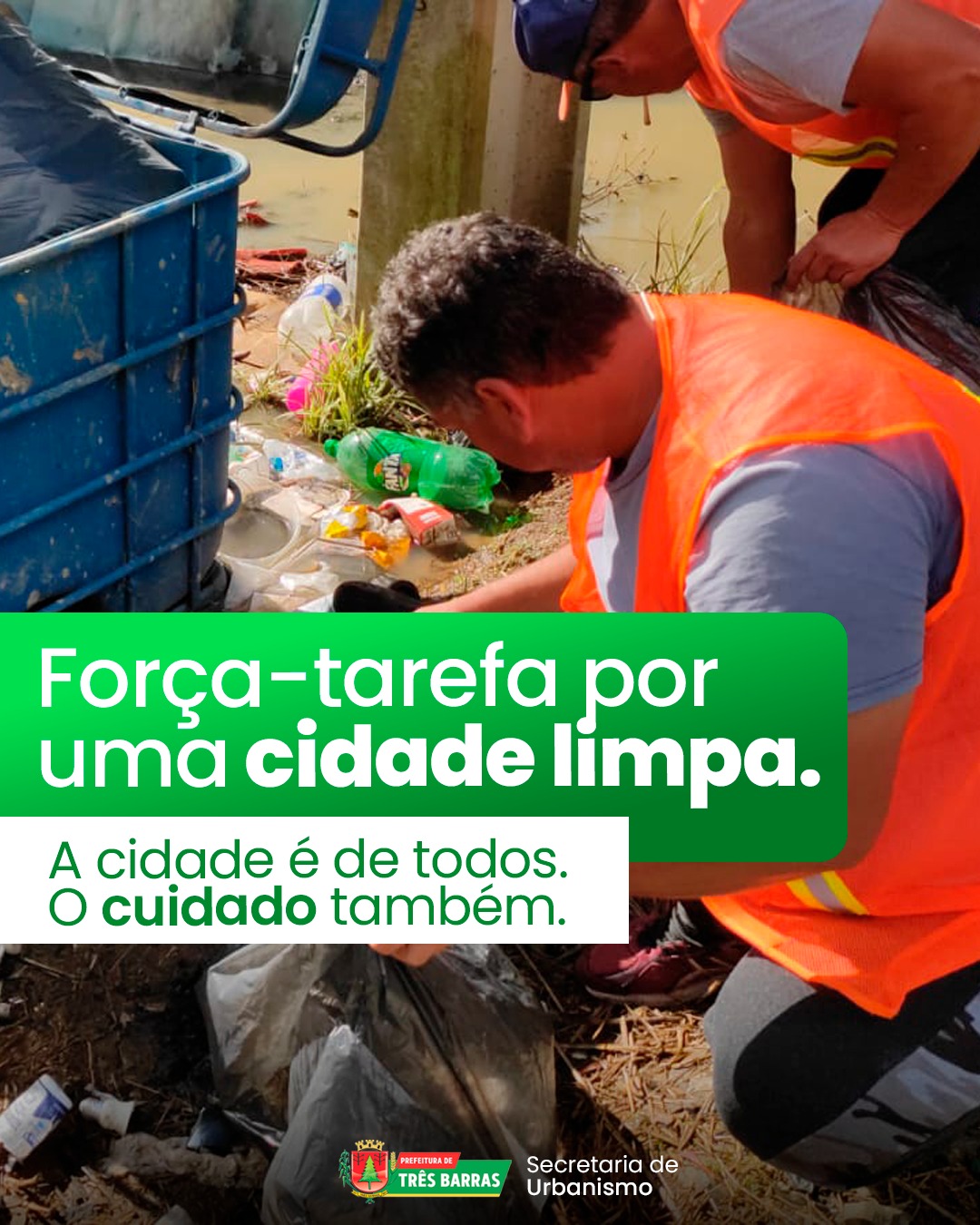Equipes da Secretaria de Urbanismo e Limpeza Pública realizam recolhimento de lixos descartados de forma incorreta Equipes da Secretaria de Urbanismo e Limpeza Pública realizam recolhimento de lixos descartados de forma incorreta