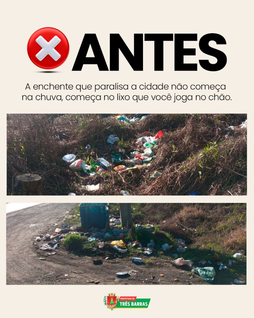 O exemplo começa com você: Não jogue lixo no chão! O exemplo começa com você: Não jogue lixo no chão!