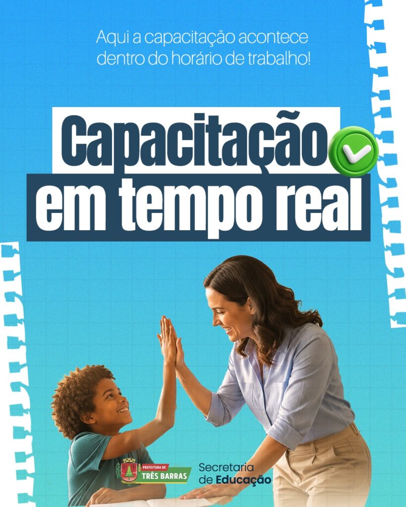 Valorização profissional: Três Barras implementa programa de capacitação continuada dentro do expediente Valorização profissional: Três Barras implementa programa de capacitação continuada dentro do expediente