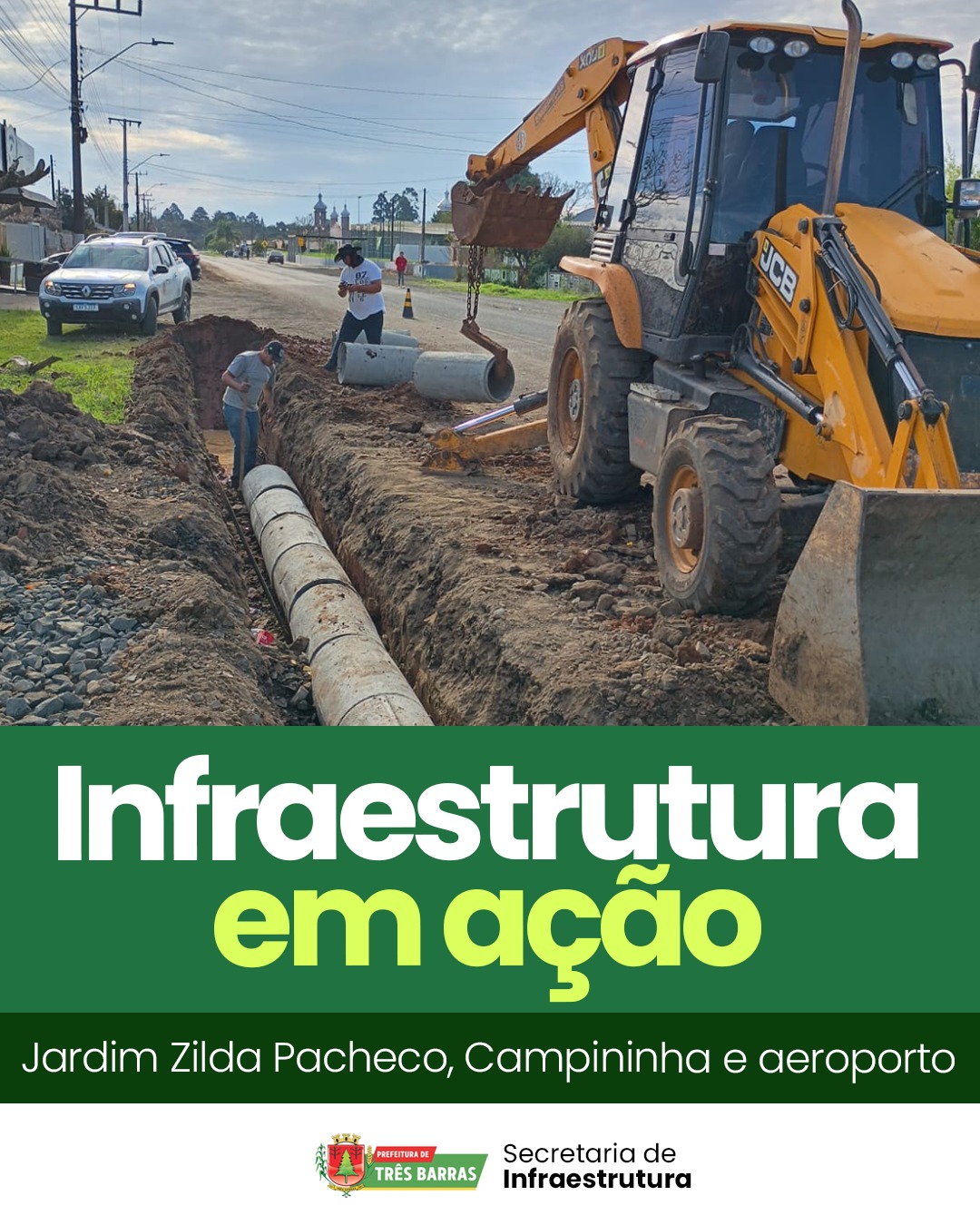 Obras que transformam: Infraestrutura avança no interior e garante mais trafegabilidade para Três Barras