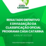 Casa Catarina: Três Barras divulga Resultado Definitivo da Classificação Oficial