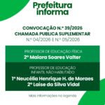 Prefeitura de Três Barras convoca candidatas aprovadas em Chamada Pública Suplementar
