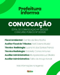 Atenção: Prefeitura de Três Barras convoca candidatos aprovados no Concurso Público