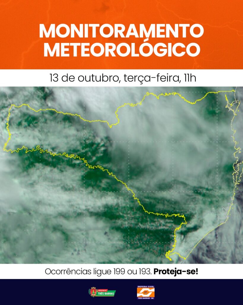 Santa Catarina sob Alerta: Terça-Feira Começa Apressada entre Nuvens e Promessa de Temporais Isolados