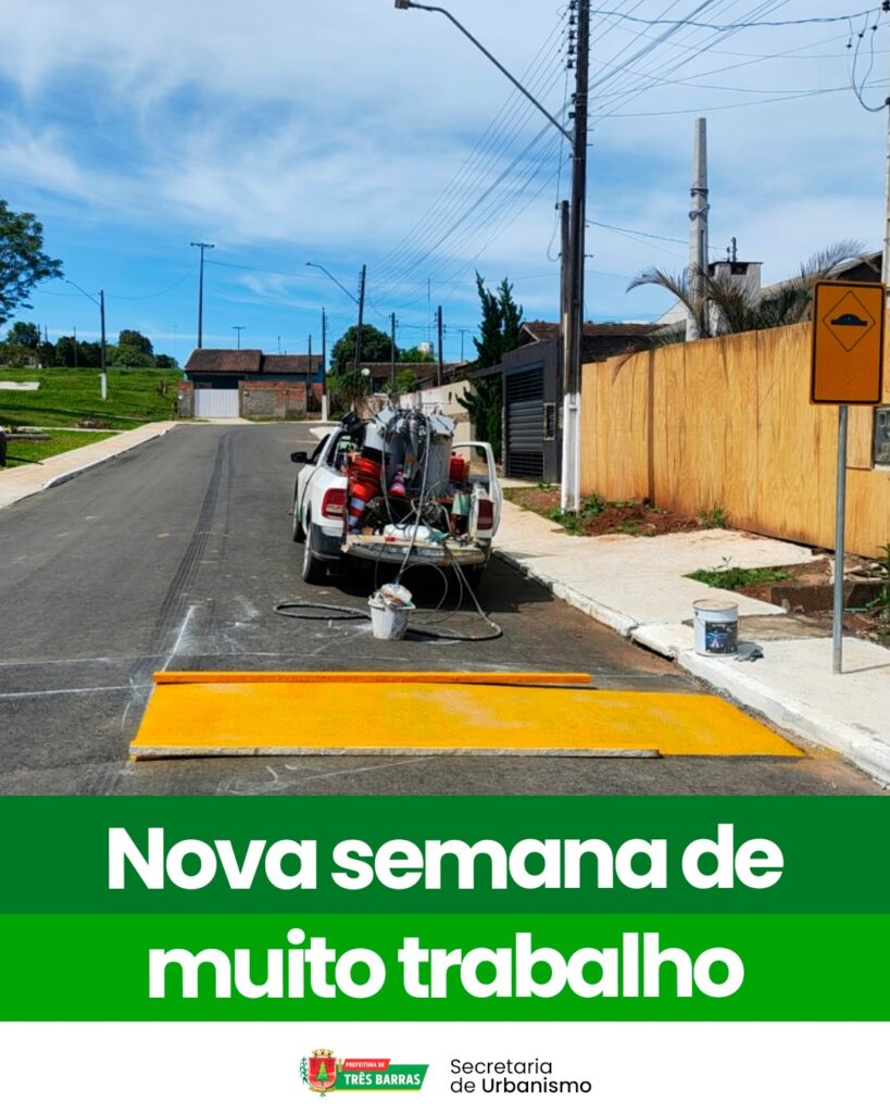 Serviços de manutenção urbana e sinalização reforçam a segurança e o visual do município nesta segunda-feira Serviços de manutenção urbana e sinalização reforçam a segurança e o visual do município nesta segunda-feira