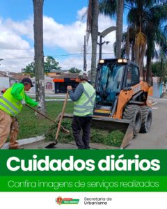 Urbanismo e Limpeza Pública: Cuidado que se vê no centro de Três Barras